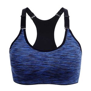 Women's <b>Racerback</b> Sports <b>Bra</b> Scoop Neck Gradient Color Breathable Medium Support Spandex Polyester Fitness Wear - Product Image 2