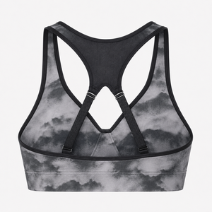 High Impact Marble Print Sports <b>Bra</b> Women Padded Racerback Yoga <b>Bra</b> Breathable Push Up Fitness Gym Workout Top Activewear - Product Image 3