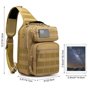 Sac à dos tactique Oxford haute capacité avec cadre interne pour randonnée et camping en extérieur, personnalisable avec logo OEM - Product Image 5