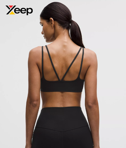 เสื้อชั้นในกีฬาโยคะคุณภาพสูงสำหรับผู้หญิง XEEP รุ่น XC-SB-188 แบบเรียบง่าย ระบายอากาศได้ดี สายปรับได้ แผ่นรองถอดออกได้ รองรับได้ดีเยี่ยม แห้งเร็ว - Product Image 3