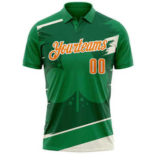 Camiseta Polo Personalizada OEM con Cierre, para Hombre, de Secado Rápido, para Golf, Manga Corta, Deportiva, con Sublimación Impresa y Logotipo Frontal OEM - Product Image 1