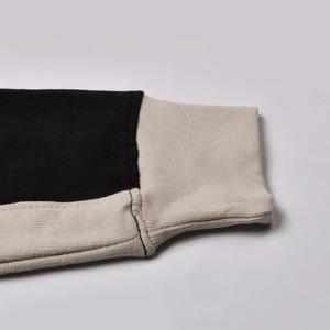 Ensemble de sweat-shirts à col rond pour homme avec blocs de couleur, poches latérales sur toute la longueur, coupe régulière, vêtements décontractés d'automne, 100% coton - Product Image 2