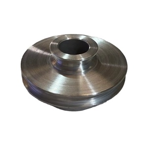 Poulie à courroie double en aluminium HTD AT10 AT20, poulie de distribution HTD, largeur de courroie 25 mm, axe à blocage sans clé, matériau en acier, bride montée - Product Image 4