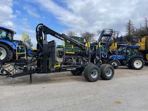 Nouvelle remorque forestière diesel pour le transport du bois avec pompe et engrenages, capacité de 2000 kg, remorque à benne basculante pour le bois - Product Image 2