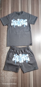 เสื้อยืดคัสตอมผู้ชาย ผ้าฝ้าย 100% เสื้อยืดคุณภาพพรีเมียม คอกลม แขนเสื้อแบบดรอปโชว์เดอร์ สตรีทแวร์ เสื้อยืดโอเวอร์ไซส์สำหรับผู้ชาย - Product Image 4