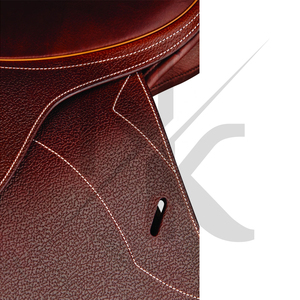 Silla de montar de contacto cercano de cuero de vaca premium con cinturón ajustable. Exportación mundial de productos de carreras de caballos ingleses desde India. - Product Image 6