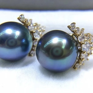 <b>Explosive</b> 9-10mm Freshwater Akoya Pearl Tassel Earrings Designer High-End Fashionable Fine Studs Stylish High-end <b>Gift</b> <b>Box</b> - Product Image 2