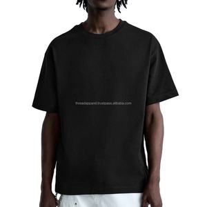 Camiseta de Manga Corta de Lujo para Hombre, de Alta Calidad, Diseño de Logotipo Personalizado, Hombros Caídos, 100% Algodón, Sublimación de Alta Densidad - Product Image 1