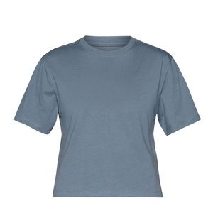 T-shirt court personnalisé pour femme 100% coton brodé et sérigraphié, style mode, vente en gros OEM ODM - Product Image 1