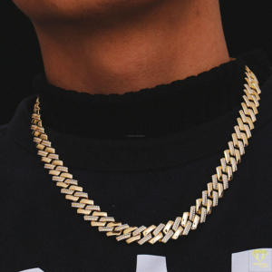 Chaîne Hip Hop Cuban Link 12 mm en argent sterling 925 avec diamants Moissanite certifiés IGI, bijoux bling bling unisexe - Product Image 2