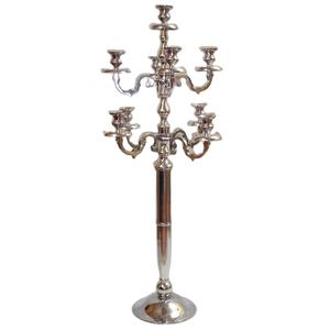 Candélabre à 9 bras Vantage Silver look classique pour la maison et la décoration de mariage bougeoir décoratif antique nouveau candélabre de style chaud - Product Image 1