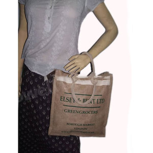 Reusable Jute Shopping <b>Bag</b> Eco Friendly Durable Natural Fiber Grocery Tote <b>Bag</b> Heavy Duty Multipurpose Carry <b>Bag</b> Sustainable - Product Image 1
