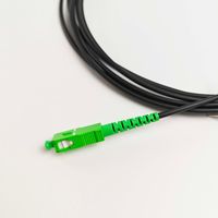 SC/APC kabel Patch FTTH Fiber yang dapat ditarik putih 3.0mm kabel Drop bulat lapis baja untuk melalui saluran dan dinding
