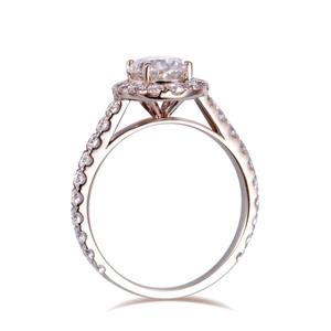 Anillo de Moda Elegante con Corte Ovalado de Diamante Moissanite, Banda Completa de Eternidad para Regalo de Boda, Compromiso, Aniversario o Fiesta para Ella - Product Image 3