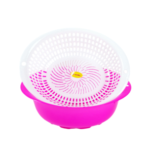 Juego de Cesta y Colador de Plástico Ecológico, Diseño Ovalado, para Lavar Frutas y Verduras en la Cocina, Venta al por Mayor de Fábrica - Product Image 4