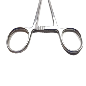 Pince à éponges vétérinaires de 7 pouces en acier inoxydable, à mâchoires de préhension manuelle, instrument chirurgical pour usage médical - Product Image 5
