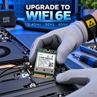 Carte Réseau Sans Fil WiFi 6E QCNFA765 5970Mbps Tri-Bande 2.4G 5G 6G M.2 2230 BT 5.3 Ethernet pour Ordinateur Portable – Vente en Gros