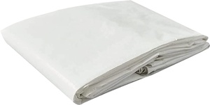 Lona de polietileno blanca recubierta de PE, laminada con resistencia al agua para la industria, cubierta para contenedores de carga al aire libre. - Product Image 6
