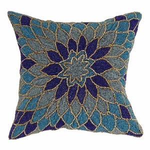 ปลอกหมอนอิงลูกปัดแก้วทำมือขายดี ปลอกหมอนอิงตกแต่งลูกปัด ปลอกหมอนอิงสำหรับโซฟา เตียงนอน - Product Image 5