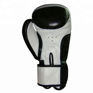 Guantes de MMA Más Vendidos, Guantes de Boxeo de Entrenamiento, Soporte de Muñeca de Cuero, Cierre de Gancho y Bucle, Color Negro, 8oz-16oz, Tamaños Personalizables - Product Image 2