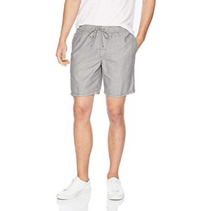 Short de bain bleu marine pour hommes, taille élastique, cordon de serrage réglable, vêtements de plage, short décontracté à séchage rapide - Product Image 4