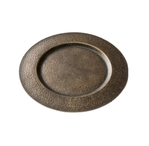 Assiette de service décorative en bronze martelé pour table de cuisine, idéale pour les mariages et les restaurants, fabriquée en Inde - Product Image 6