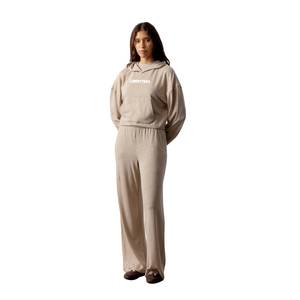 Ensemble de survêtement à capuche pour femme, pantalon large, coupe décontractée, tenue décontractée deux pièces, vêtements de détente, marque privée OEM ODM - Product Image 1