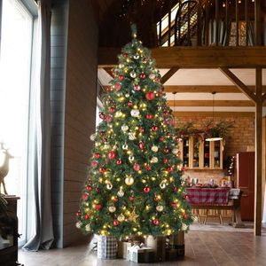 Cây thông Noel tự động 10ft chất liệu PVC, 1200 đèn nhiều màu sắc ấm áp, 10 chế độ điều khiển từ xa, 5090 nhánh, màu xanh lá cây - Product Image 6