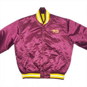 Chaqueta Varsity de Satén con Acabado Brillante, Costuras Resistentes y Opciones de Diseño Personalizado - Product Image 3
