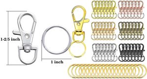 Carabiner Keychain <b>Key</b> Holder Clip Lightweight Durable Iron Waterproof <b>Key</b> <b>Ring</b> for Outdoor Travel and Daily Use - Product Image 5
