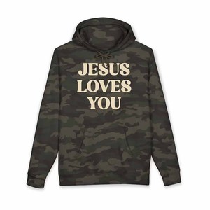 เสื้อฮู้ดดี้ Jesus Loves You สำหรับชมรมคริสเตียนชายหญิง วัยรุ่น มหาวิทยาลัย วิทยาลัย  พร้อมป้ายโลโก้แบบกำหนดเอง - Product Image 3