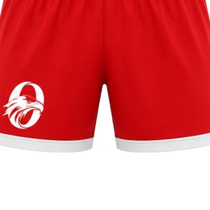 <b>Red</b> Soccer Jersey Set for Men Jersey and Shorts Lightweight Team Uniform Athletic Sportswear Breathable Training Match - Product Image 6