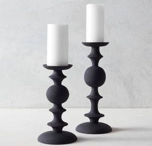 <b>Black</b> Aluminium Pillar <b>Candle</b> <b>Holder</b> Handmade Customized Metal <b>Candle</b> <b>Holder</b> For Home & Garden Christmas Decoration - Product Image 4