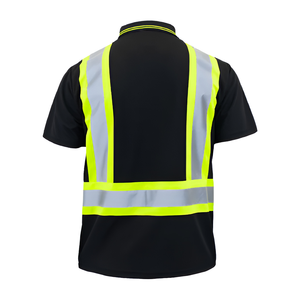 Vêtements de travail d'hiver haute visibilité, gilet de sécurité réfléchissant, classe 3 ANSI, certifié CE, LED clignotante, polyester léger, imperméable, coupe-vent - Product Image 4