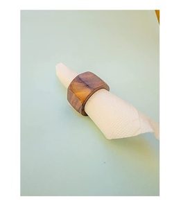 Anneaux de serviette en bois faits main les plus précieux, décoration de table d'Inde, fournisseur sur mesure, fabriqué en Inde - Product Image 5