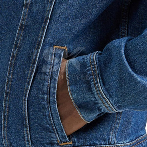 Servicios OEM, Chaqueta de Mezclilla para Hombre de Diseño Personalizado de Alta Calidad, Chaqueta de Mezclilla Transpirable de Nuevo Diseño para Invierno - Product Image 5