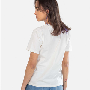 T-shirts en coton pour femmes, col rond, manches courtes, hauts d'été, vente en gros, décontractés, unis, teints, à carreaux, de haute qualité - Product Image 6
