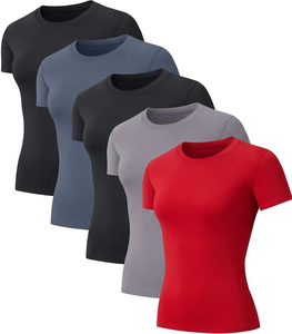 T-shirt personnalisé pour femme – Qualité supérieure, séchage rapide, respirant – Couleur unie, léger, idéal pour l'été – Vente en gros - Product Image 1