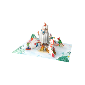 Carte pop-up 3D sur le thème de Noël, carte de vœux artisanale pour fête de fin d'année, carte de vœux en papier pour événement de Noël, cadeau spécial - Product Image 4