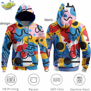 Sweat-shirts à sublimation pour hommes, 100% coton, séchage rapide, entièrement sublimés, respirants, imperméables, personnalisés, fabriqués au Pakistan, prix bas - Product Image 5