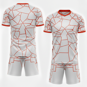 Conjunto de Uniforme de Fútbol Sublimado con Logotipo Personalizado, Uniformes de Entrenamiento de Secado Rápido, Equipación de Club, Estilo Retro, Corte 100% Automatizado - Product Image 4