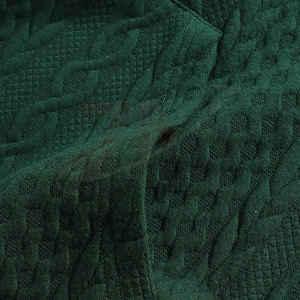 Pull à capuche en tricot torsadé pour hommes, sweat-shirt texturé, pull à capuche décontracté de couleur unie, streetwear automne-hiver pour hommes - Product Image 4