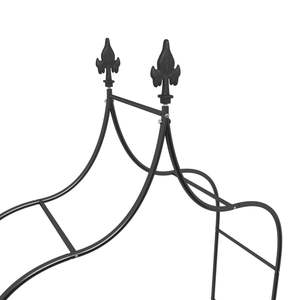 2 arcos de jardín de acero negro de 47,2 "x 15" x 102,4 "suministros de jardín elegantes - Product Image 6