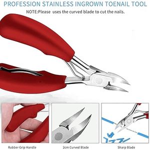Herramienta Profesional de Acero Inoxidable de Calidad Premium para Uñas Encarnadas, Lima y Extractor de Uñas Encarnadas, Herramienta Quirúrgica Profesional para Uñas Encarnadas - Product Image 2