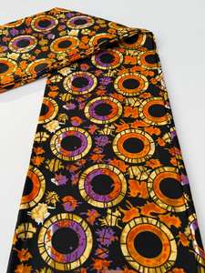 Tissu Multicolore Imprimé Wax Africain 100% Coton pour Confection Mode et Habillement Mozambique - Product Image 5