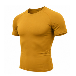 เสื้อยืดออกกำลังกายผู้ชาย ผ้าฝ้าย 100% แห้งเร็ว ยืดหยุ่น ระบายอากาศ เป็นมิตรกับสิ่งแวดล้อม เหมาะสำหรับฟิตเนส ออกกำลังกาย เล่นกีฬา รับผลิตตามแบบ - Product Image 3