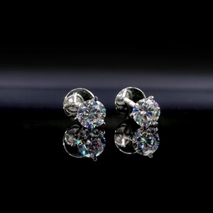 Pendientes de Diamantes Cultivados en Laboratorio de 1CT y 2CT, Oro Sólido de 14K, Joyería Clásica para Novias, Proveedor Mayorista, Certificado IGI - Product Image 5