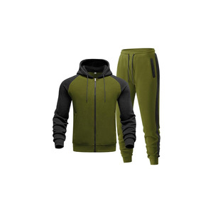 ชุดวอร์มผู้ชาย ผ้าฟลีซโพลีเอสเตอร์ 100% ระบายอากาศได้ดี เสื้อแจ็คเก็ตมีซิปเต็มตัว ฮู้ดดี้ กางเกงวอร์มสำหรับวิ่ง ชุดกีฬา สตรีทแวร์ - Product Image 6