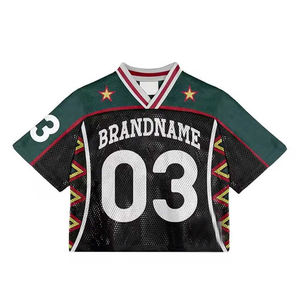 Maillot de football américain en mesh tendance pour le streetwear personnalisé - Product Image 1