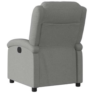 Fauteuil inclinable en tissu gris foncé 100% polyester avec structure en contreplaqué métallique, élégant et confortable pour la relaxation - Product Image 5